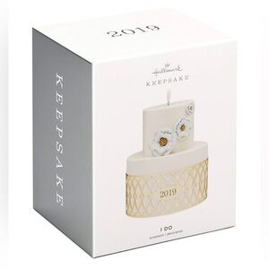 Hallmark Keepsake Ornament 2019 WEDDING Cake I Do by Terri Steiger